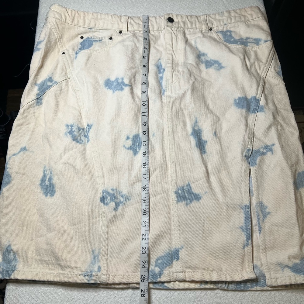 Women's High-Rise Midi Denim Skirt Future Collective